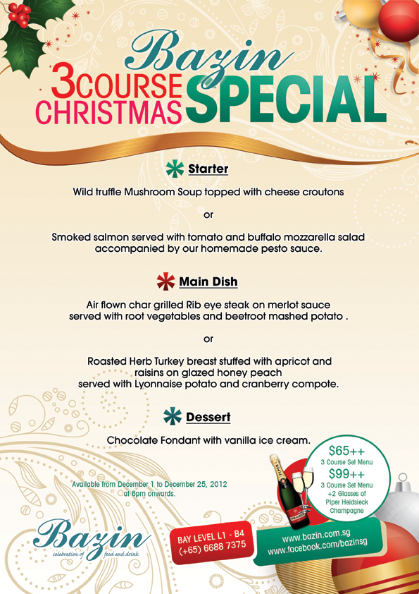 Bazin 3 Course Christmas Special Bazin bazin-3-course-christmas-special-bazin